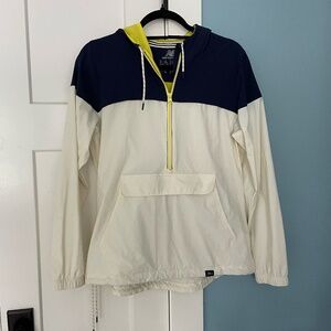 new balance x j. crew quarter zip w/ hood - women's m